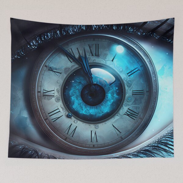Item preview, “Insomnia gaze: The blue eye of midnight” designed and sold by Art-Vortex-fr.