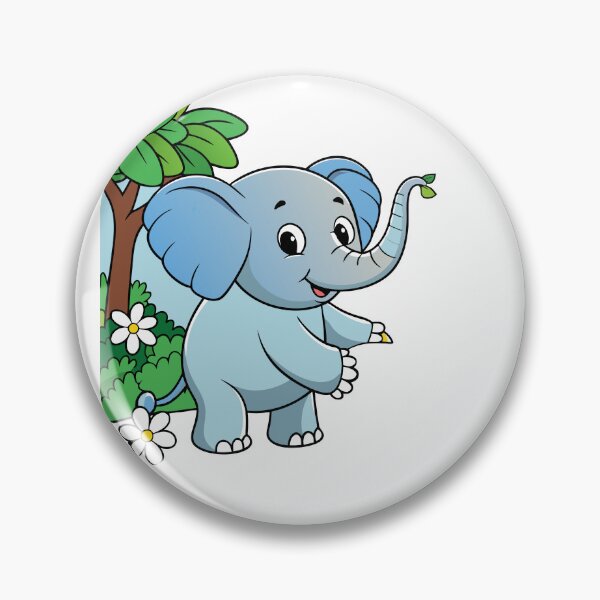 Item preview, Fluffy Elephant Calf Using Its Trunk designed and sold by omerfdln34.