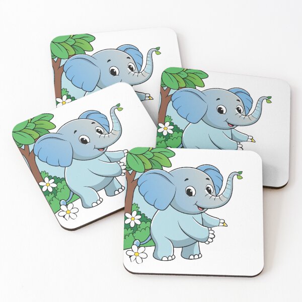 Item preview, Fluffy Elephant Calf Using Its Trunk designed and sold by omerfdln34.