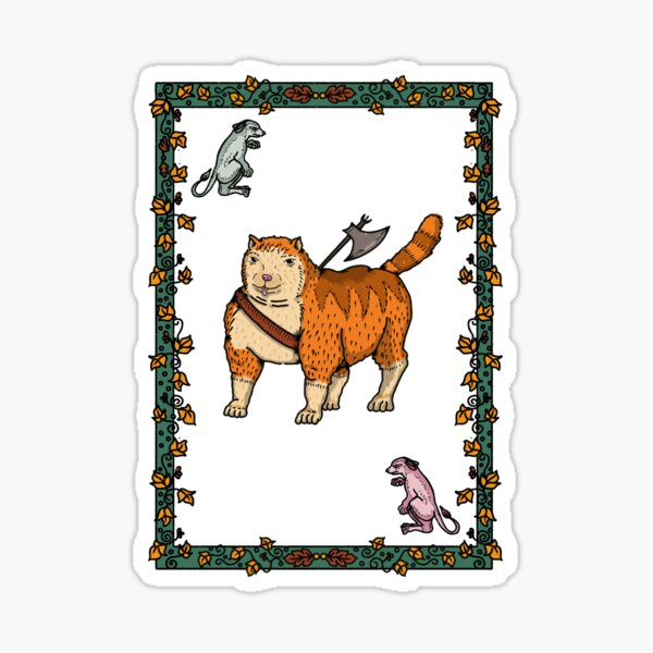 Item preview, Medieval Cat designed and sold by Badbroidery.