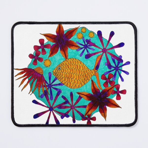 Item preview, Goldfish & Flowers Puddle designed and sold by KakiDimock.