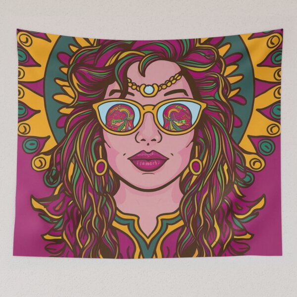 Item preview, Psychedelic hippie retro peace designed and sold by martin max.