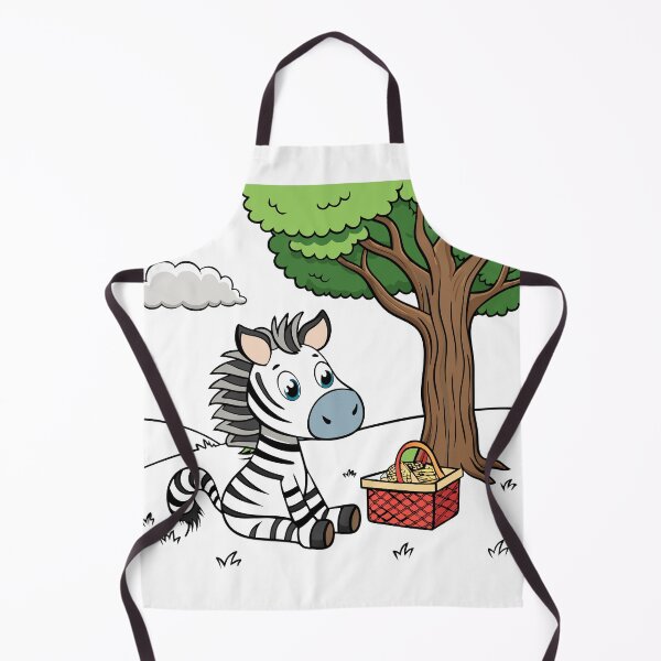 Artikelvorschau, Flauschiges Zebrafohlen trägt einen Picknickkorb entworfen und verkauft von omerfdln34.