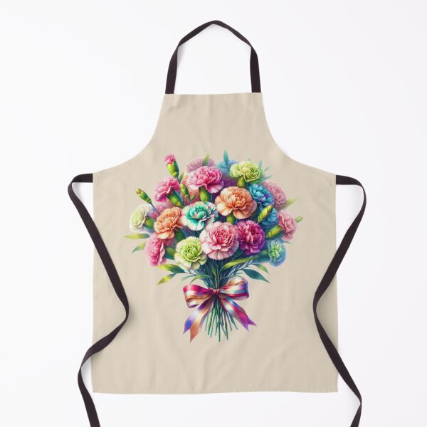 Item preview, Carnations Floral Bouquet  designed and sold by Myra365Art.