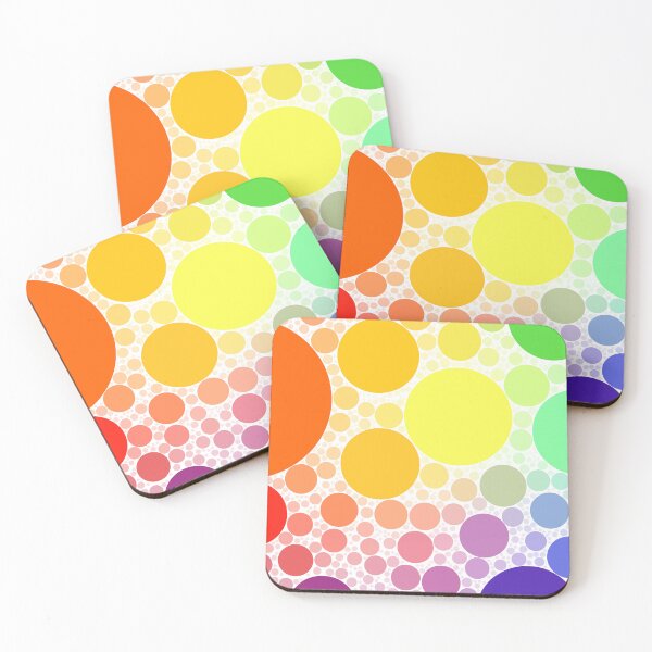 Item preview, Rainbow Bubbles Polka Dots Pattern designed and sold by patternsoup.