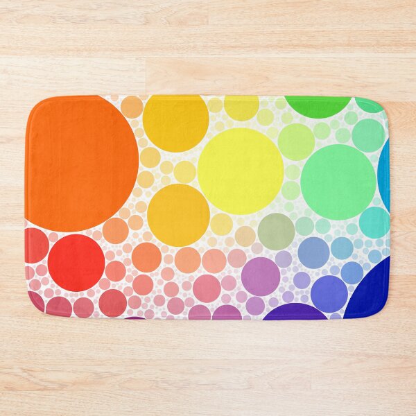 Item preview, Rainbow Bubbles Polka Dots Pattern designed and sold by patternsoup.