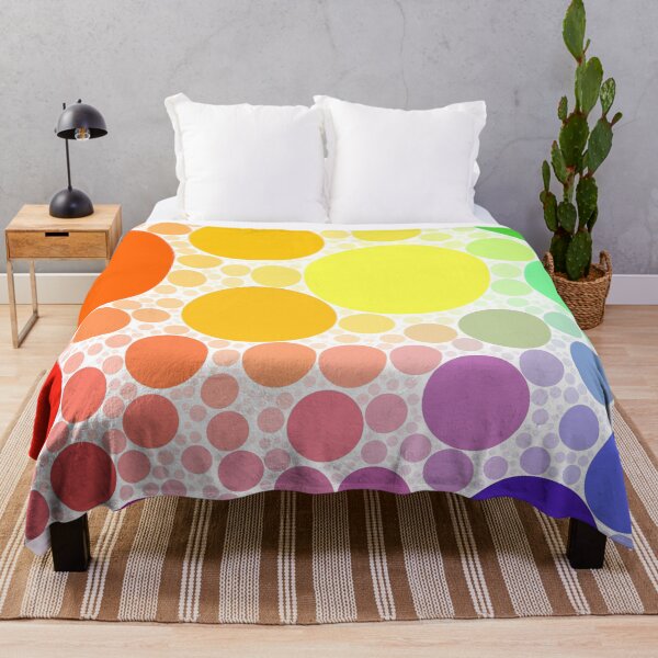 Item preview, Rainbow Bubbles Polka Dots Pattern designed and sold by patternsoup.