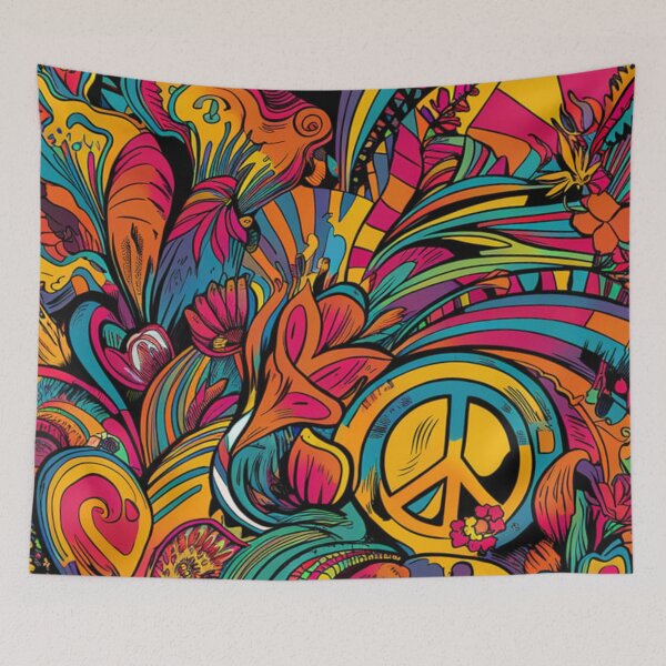 Item preview, Psychedelic hippie retro trippy designed and sold by martin max.