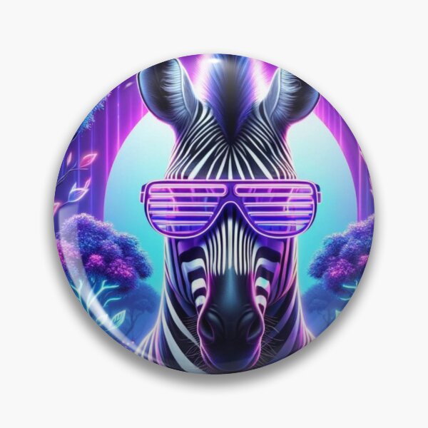 Item preview, Surreal Neon Zebra designed and sold by AmigosFurEver.