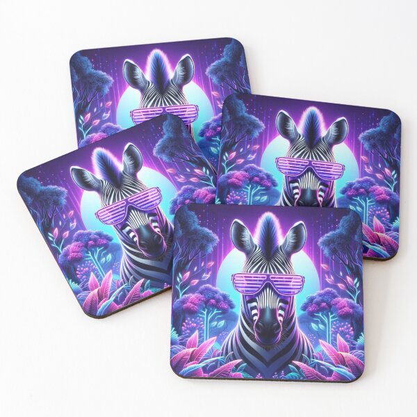 Item preview, Surreal Neon Zebra designed and sold by AmigosFurEver.