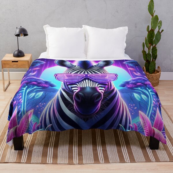 Item preview, Surreal Neon Zebra designed and sold by AmigosFurEver.