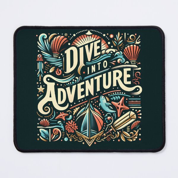 Item preview, Dive into Adventure, typography designed and sold by maxmaj.
