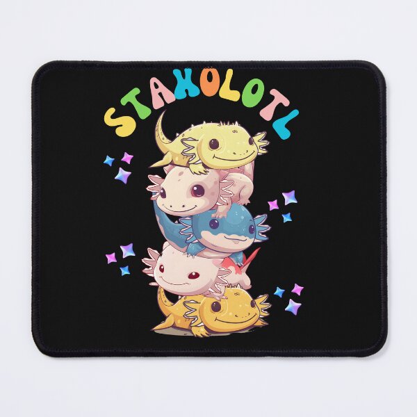 Item preview, Colorful Funny Staxolotl Stack of Axolotl's designed and sold by AlienOccupation.