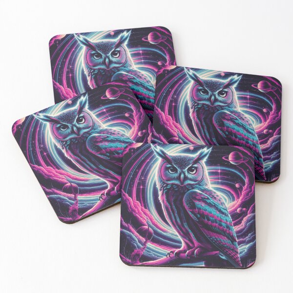 Item preview, Retro Galactic Owl designed and sold by Exodoi.