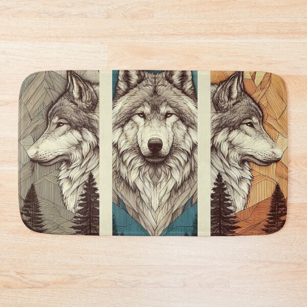 Item preview, three wolves designed and sold by Foxlindesigns.