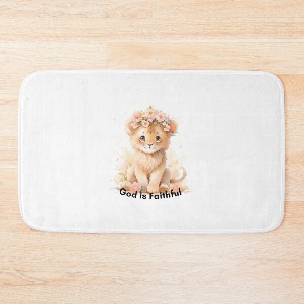 Item preview, Cute Lion Cub - God is Faithful designed and sold by AnimalMenagerie.