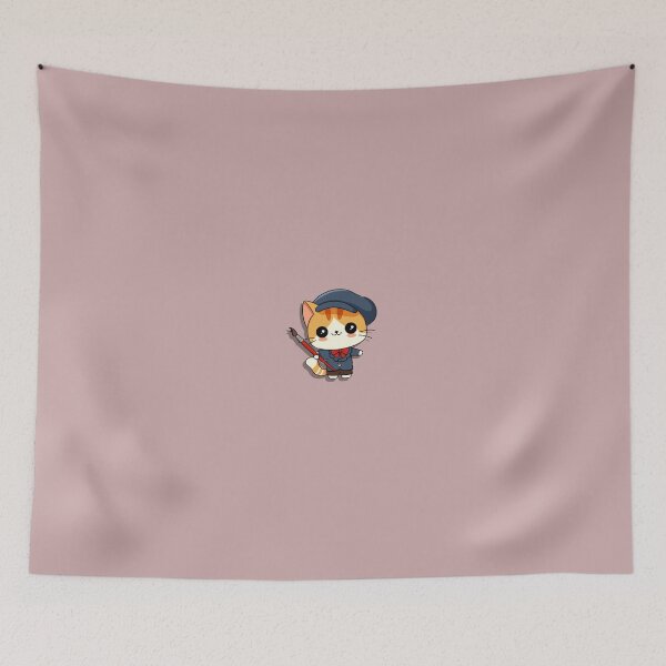 Item preview, Kawaii Artist Kitty designed and sold by artly-me.
