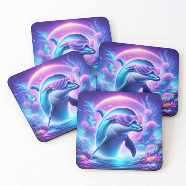 Item preview, Dolphin Neon Oceanic designed and sold by AmigosFurEver.