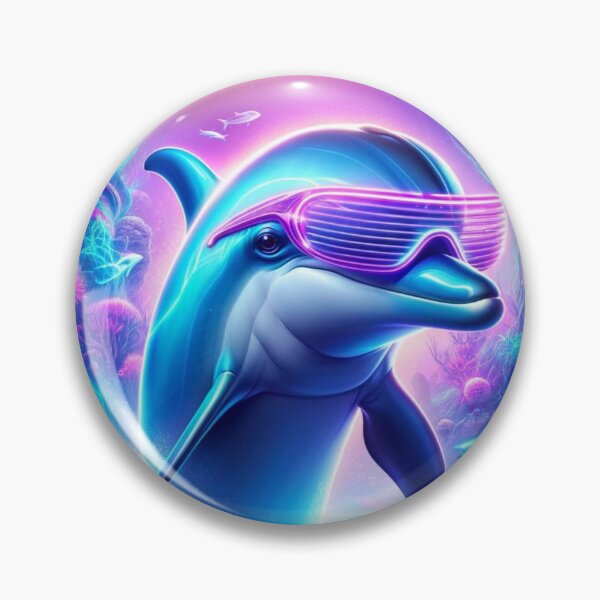 Item preview, Dolphin Neon Oceanic designed and sold by AmigosFurEver.