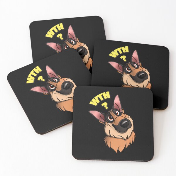 Item preview, WTH German Shepherd head tilting designed and sold by polygrafix.