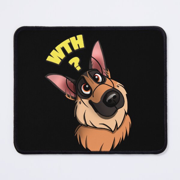 Item preview, WTH German Shepherd head tilting designed and sold by polygrafix.