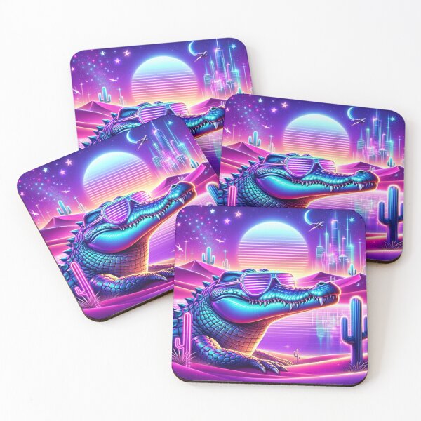 Item preview, Solar Neon Alligator designed and sold by AmigosFurEver.