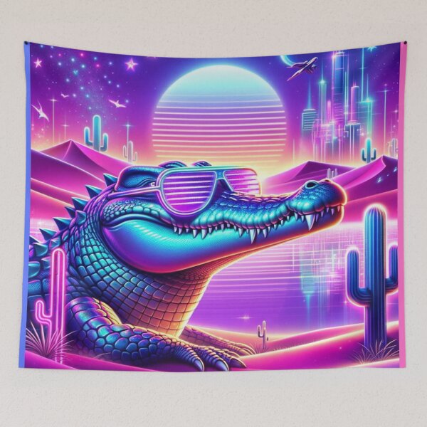 Item preview, Solar Neon Alligator designed and sold by AmigosFurEver.