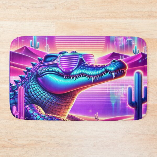 Item preview, Solar Neon Alligator designed and sold by AmigosFurEver.