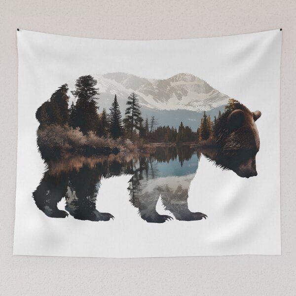 Item preview, Bear Wilderness designed and sold by ArtbyAiGallery.