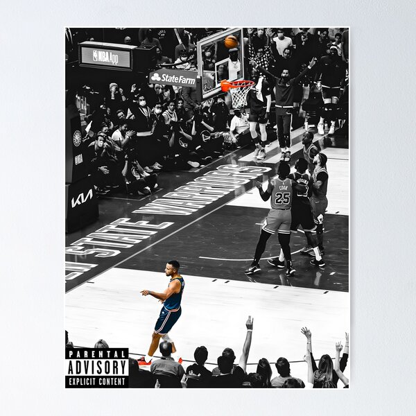 Item preview, Stephen Curry no look 3 pointer poster designed and sold by s8mePrints.