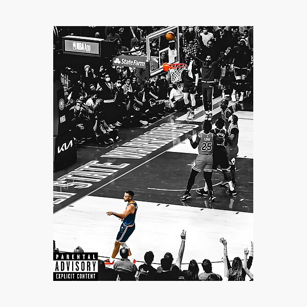 Item preview, Stephen Curry no look 3 pointer poster designed and sold by s8mePrints.