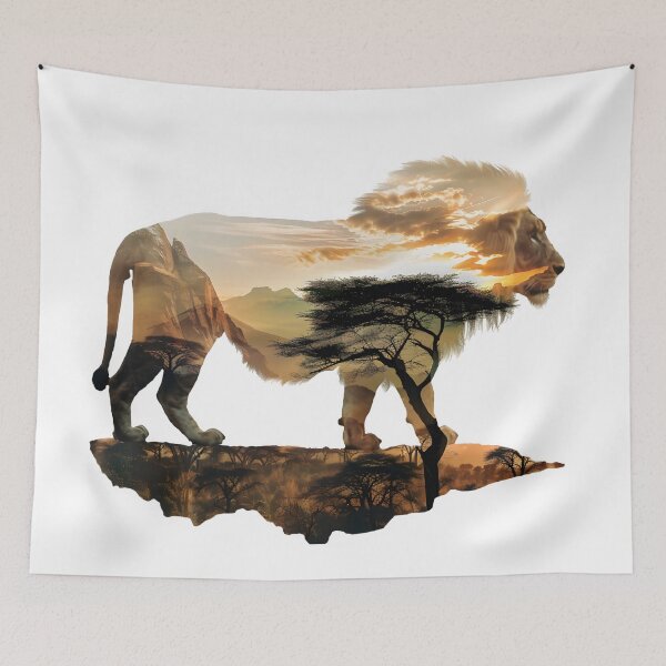 Item preview, Lion Safari designed and sold by ArtbyAiGallery.
