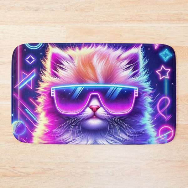 Item preview, Stellar Neon Kitten designed and sold by AmigosFurEver.