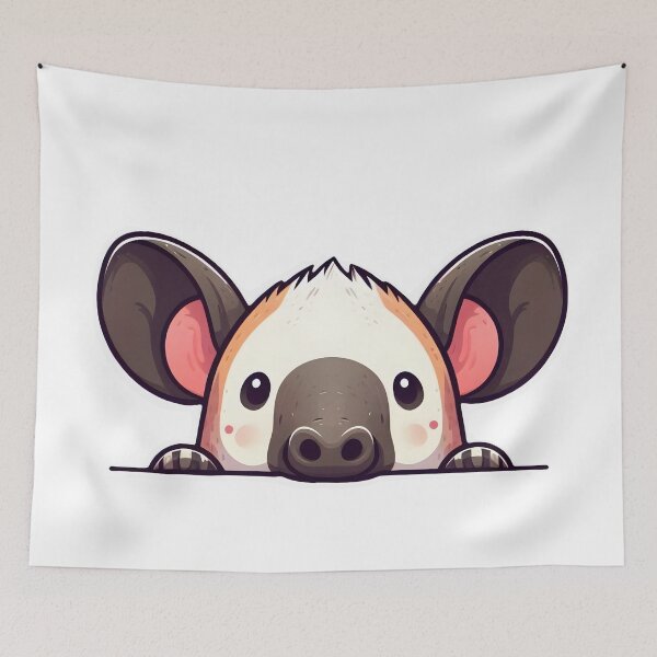 Item preview, baby tapir coming out from its burrow designed and sold by Vashy56.
