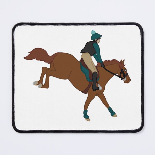 Item preview, Landing The Jump- Chestnut/ Teal designed and sold by Abby Art Studio.
