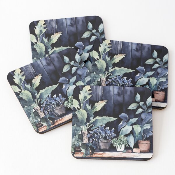 Artikelvorschau, „Stimmungsvolles botanisches Aquarell – Rustikale Wandkunst mit Topfpflanzen“ entworfen und verkauft von soulfulpalette.