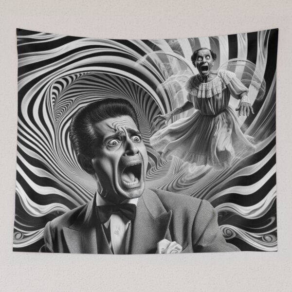 Item preview, Psychedelic Vintage Screaming Spirit designed and sold by deadlyfilms79.