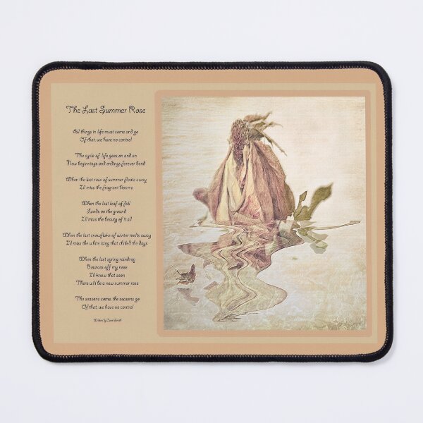 Item preview, The Last Summer Rose with Poem designed and sold by CarolM.