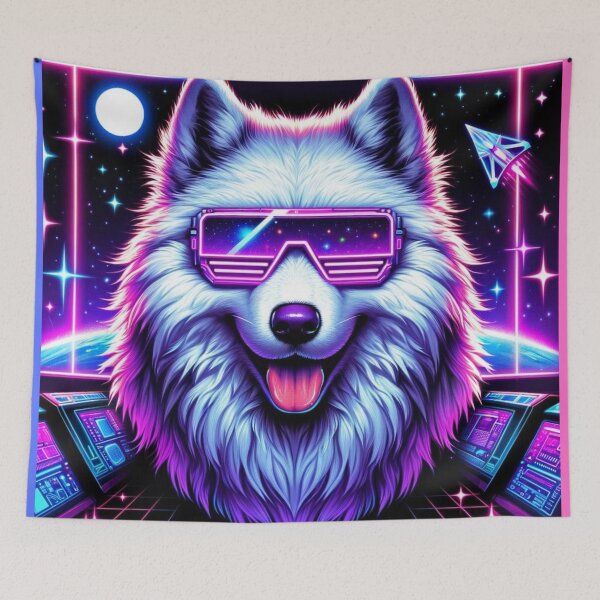 Item preview, Galactic Neon Wolf designed and sold by AmigosFurEver.