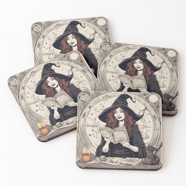 Item preview, Witch practicing witchcraft designed and sold by Sunday19.