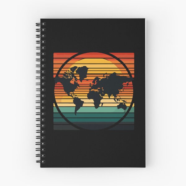 Item preview, Retro World Map Cool Vintage Sunset Globe Cartography designed and sold by Dressed For  Duty.