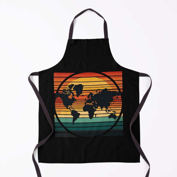 Item preview, Retro World Map Cool Vintage Sunset Globe Cartography designed and sold by Dressed For  Duty.
