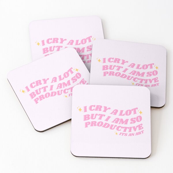 Item preview, I cry a lot but I am so productive (pink) designed and sold by SwiftieStickers.