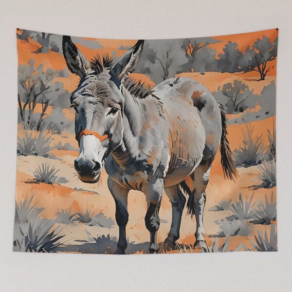 Item preview, A Gray Donkey In The Desert  designed and sold by Paw's Arts.