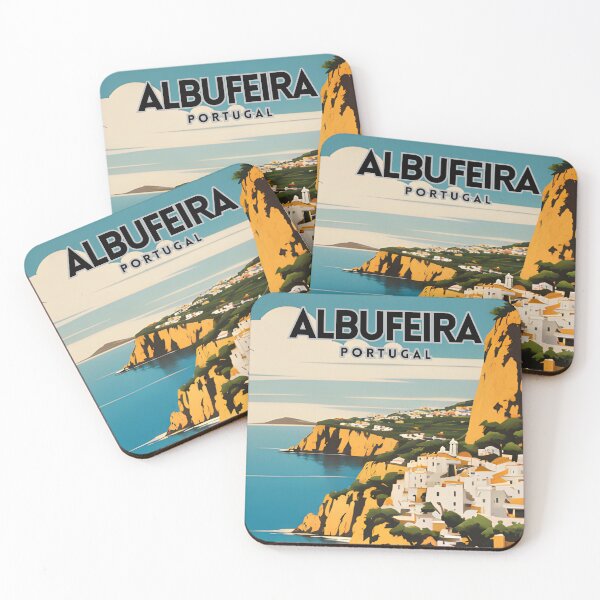 Item preview, Albufeira Portugal Vintage Poster designed and sold by ZionPosteria.