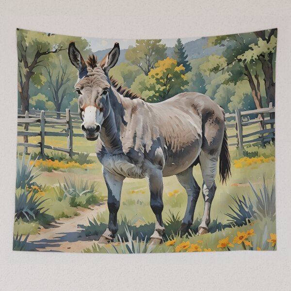 Item preview, Curious Donkey In The Country designed and sold by Paw's Arts.