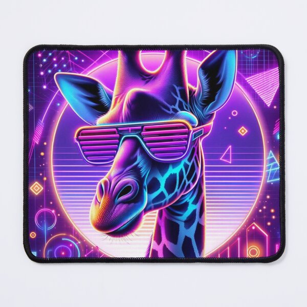 Item preview, Neon Giraffe Magical Night designed and sold by AmigosFurEver.