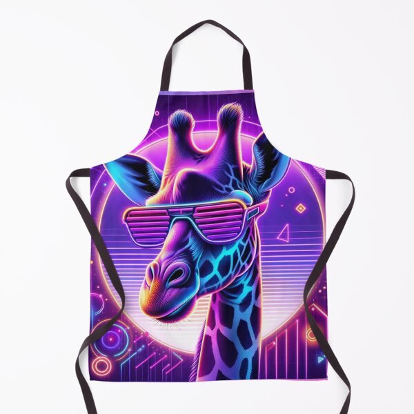 Item preview, Neon Giraffe Magical Night designed and sold by AmigosFurEver.