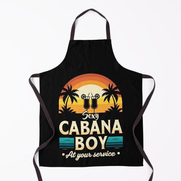 Item preview, Cabana Boy At Your Service Pool Party Bartender designed and sold by Dressed For Duty.