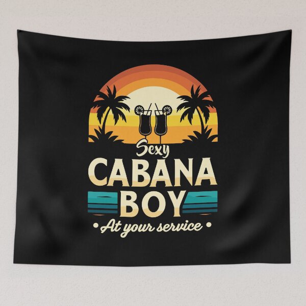 Item preview, Cabana Boy At Your Service Pool Party Bartender designed and sold by Dressed For  Duty.